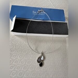 NWOT Lia Sophia Triple Teardrop Necklace